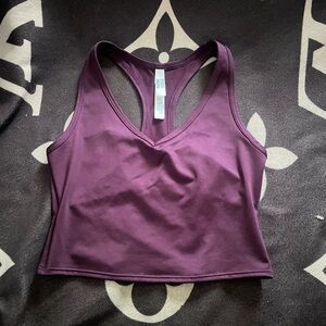 VS Pink Ultimate Unlined Racerback Crop Tank Top/Bra